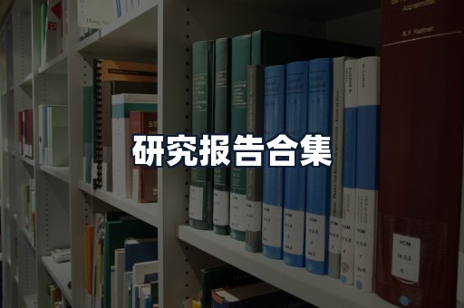研究报告合集